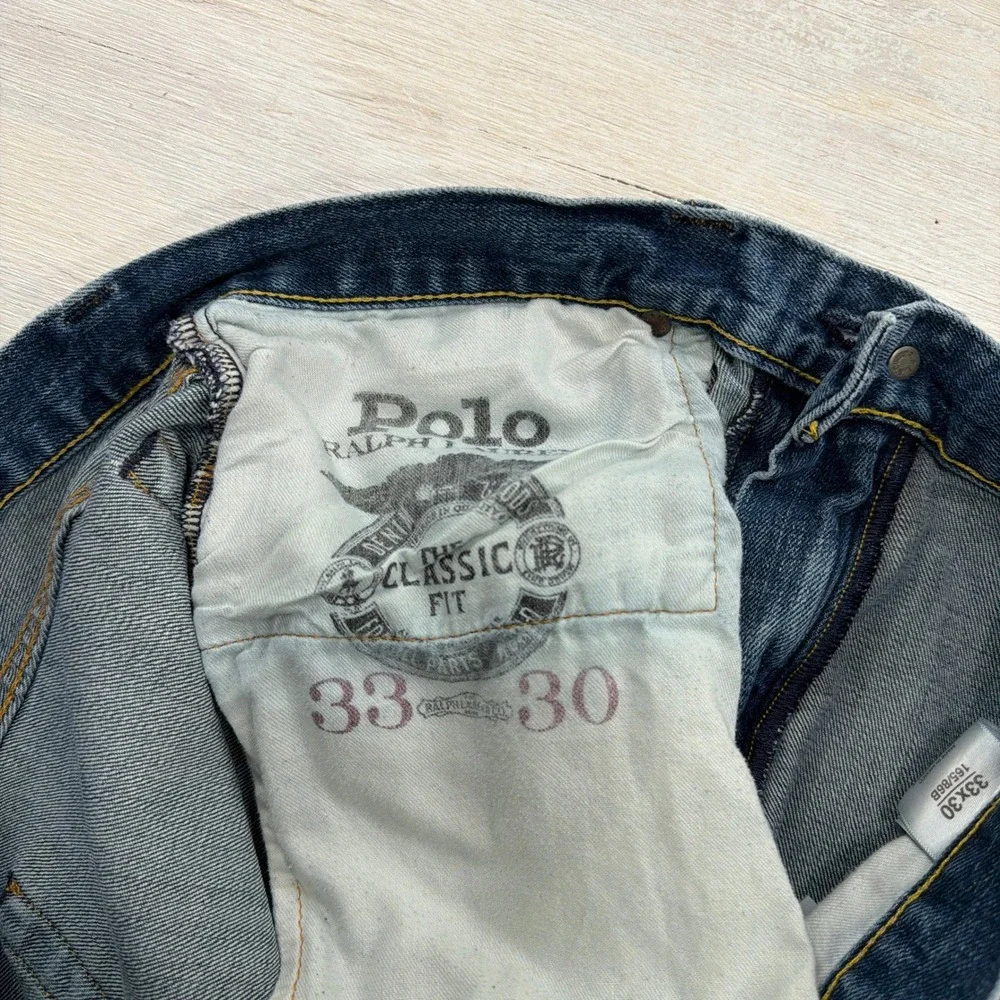 Polo Ralph Lauren Jeans Classic Fit 33x30 Straight Leg Blue Denim Mens